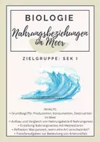 Vorschau - Arbeitsblätter - Nahrungsbeziehungen im Meer / Nahrungsnetz / Nahrungspyramide - Deckblatt