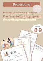 Vorschau - Arbeitsblätter - Das Vorstellungsgespräch - Deckblatt