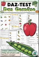 Vorschau - Arbeitsblätter - Materialpaket "Das Gemüse" DaZ / DaF / Deutsch - Seite 1