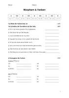Vorschau - Test - Verben + Morphem (Pürfung) - Seite 1