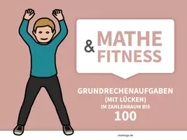Vorschau - Spiele - Mathe&Fitness - Grundrechenaufgaben mit Lücken im Zahlenraum bis 100 - Seite 1
