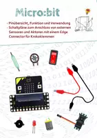 Vorschau - Arbeitsblätter - Anschlusshilfe für externe Sensoren und Aktoren an den Micro:bit >>> Für die Verwendung eines Edge Connector mit Krokoklemmen - Deckblatt