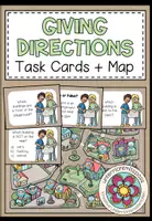 Vorschau - Arbeitsblätter - GIVING DIRECTIONS - Task Cards + Stadtplan - Deckblatt