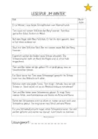Vorschau - Arbeitsblätter - Lesespur Winter (2-fach differenziert) - Seite 2