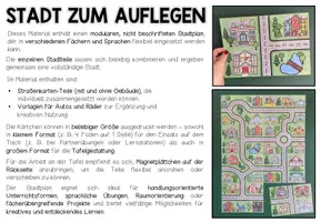 Vorschau - Poster - Stadt zum Auflegen (Bastelvorlage) - Seite 1