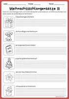 Vorschau - Arbeitsblätter - Weihnachtsrätsel Schlangensätze - 2. Klasse - Seite 3