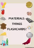 Aperçu - Cartes / Images - Flashcards des Matériaux! Anglais. - Page de couverture