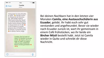 Vorschau - Arbeitsblätter - Mediation / Sprachnachricht aufnehmen / BIrcher Müsli - Seite 1