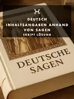 Vorschau - Unterrichtsreihen - Inhaltsangaben anhand von Sagen Jgst. 6/7 (Skript Lösung) - Deckblatt