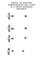 Aperçu - Feuilles d'exercices - Fractions équivalentes sur une droite numérique - Page 3
