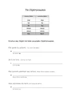 Vorschau - Arbeitsblätter - Französisch Objektpronomen Tabelle und Übungen - Deckblatt
