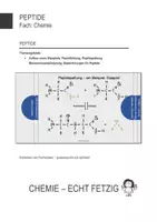 Vorschau - Präsentationen/Tafelbilder - Folien: Peptide - Aufbau, Bildung und Spaltung - Deckblatt