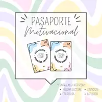Vista previa - Juegos / Gamificación - PASAPORTE MOTIVACIONAL: Lectura, escritura, atención y esfuerzo - Portada