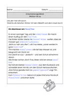 Vorschau - Arbeitsblätter - Entscheidungsdiktat: Wörter mit ss - Seite 1