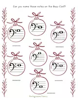 Προεπισκόπηση - Φύλλα εργασίας - Christmas Music Theory Worksheets – Level 1 (English Version) - Σελίδα 2