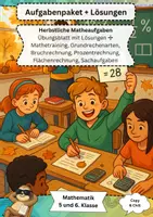 Vorschau - Arbeitsblätter - Fit für Klasse 5–6 Mathematik - Deckblatt