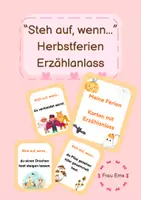 Vorschau - Bildkarten - Erzählanlass - Karten zu den Herbstferien - Deckblatt