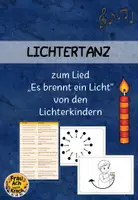 Vorschau - Stundenentwürfe - Lichtertanz: Es brennt ein Licht ~ Grundschule Musik Weihnachten - Deckblatt