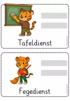 Vorschau - Präsentationen/Tafelbilder - Klassendienste Tigerklasse | 48 Visualisierungen in 2 Varianten - Seite 2