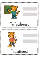 Vorschau - Präsentationen/Tafelbilder - Klassendienste Tigerklasse | 48 Visualisierungen in 2 Varianten - Seite 3