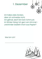 Vorschau - Arbeitsblätter - 24 Leserätsel bis Weihnachten (2./3./4. Klasse) - Seite 2
