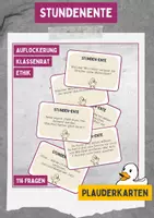 Vorschau - Anderer Materialtyp - Stunden-Ente (Plauderkarten) für Klassenrat / Ethik / ... - Deckblatt