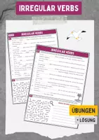 Vorschau - Arbeitsblätter - Irregular Verbs + Lösung - Deckblatt