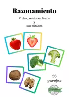 Vista previa - Juegos / Gamificación - Frutas, verduras, frutos secos y sus mitades - Portada