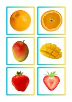 Vista previa - Juegos / Gamificación - Frutas, verduras, frutos secos y sus mitades - página 2