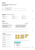 Vorschau - Klassenarbeiten - Mathearbeit Multiplikation, Division und ZR1000 (inkl. Differenzierung) - Seite 1