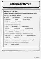 Vorschau - Arbeitsblätter - Personal Pronouns and Possessive Determiners – Grammar Practice Klasse 5–6 - Seite 1