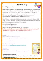 Vorschau - Arbeitsblätter - Lebenslauf Unterrichtsmaterial – Formale Fehler finden (PDF): Bewerbung, Berufsvorbereitung und Sprachförderung - Seite 1