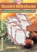 Vorschau - Arbeitsblätter - Nikolaus und Knecht Ruprecht – Grammatik & Leseverständnis - Deckblatt
