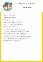 Vorschau - Arbeitsblätter - Lernwörter Herbst / November - Klasse 3/4 - 2 Niveaus - Seite 2