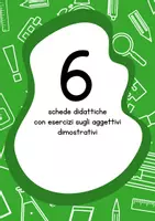 anteprima - Esercizi - Esercizi con gli aggettivi dimostrativi - Pagina di copertina