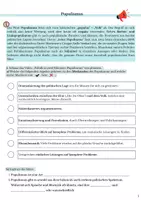 Vorschau - Arbeitsblätter - Populismus Demokratie populistische Merkmale Fallbeispiele - Deckblatt