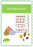 Voorbeeld - JufNika_Patronen herfst - Voorblad