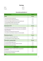 Vorschau - Test - Vortrag Beurteilungsraster (einsetzbar für alle Fächer) - Seite 1