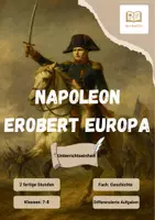 Vorschau - Stundenentwürfe - Unterrichtseinheit: Napoleons Eroberung Europas - Deckblatt
