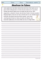 Vorschau - Arbeitsblätter - Abschreibtexte - Im Winter (Klasse 3-4) - Seite 3