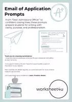 Vorschau - Arbeitsblätter - Email of Application Prompts - Deckblatt