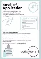 Vorschau - Arbeitsblätter - Email of Application - Deckblatt