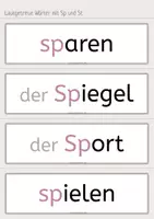 Vorschau - Bildkarten - Bild- und Wortkarten: Wörter mit Sp und St - Seite 2