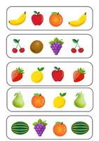 Voorbeeld - fruit series - maak de reeks af - Pagina 1