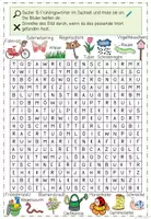 Vorschau - Arbeitsblätter - Frühling-Suchsel | 15 Frühlingswörter | Rätselspaß im Frühling | 3-fach differenziert - Seite 3