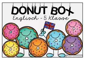 Vorschau - Fördermaterial/Inklusion - ENGLISCH - DONUT BOX (5. Schulstufe) 36 Grammar Aufgabenkarten zum Jahresstoff - Seite 3