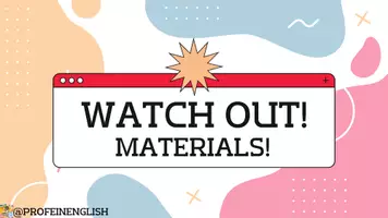Vorschau - Spiele - Spiel Achtung: Materialien! Englisch. - Deckblatt