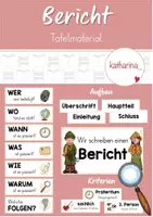 Vorschau - Präsentationen/Tafelbilder - Bericht schreiben: Tafelmaterial - Deckblatt