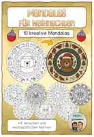 Vorschau - Mal- und Bastelvorlagen - Mandalas zum Ausmalen im Advent und zu Weihnachten - Deckblatt