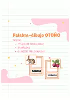 Vista previa - Tarjetas / Manipulativos - Asoiación palabra-dibujo OTOÑO - Portada